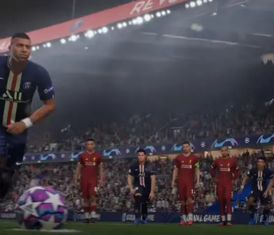 FIFA 2021 - תמונת מסך של שחקן לקראת בעיטה
